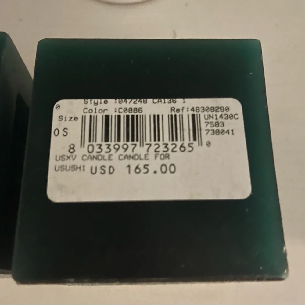 Green Block Candle Set - Picture 3 of 3